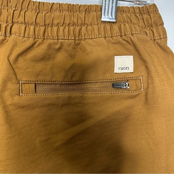 Vuori DurraTerra Ripstop Fabric Drawstring Pants In Caramel Brown VW450 Size S - Picture 10 of 14